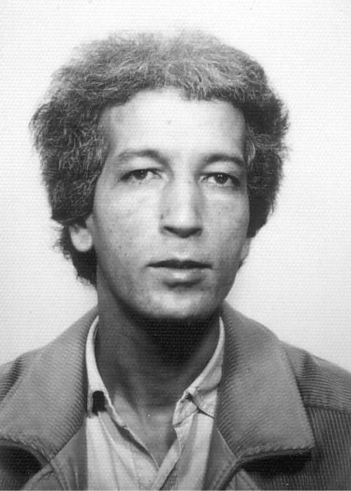 El Arbi Bouqdib Archive: Passfoto von El Arbi Bouqdib, Schwarz-Weiß