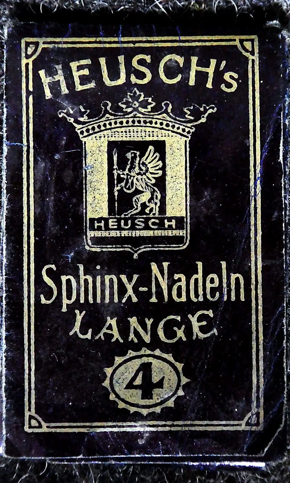 Nadelbrief „Heusch's Sphinx-Nadeln Lange 4“, Firma Heusch, Aachen, um 1950